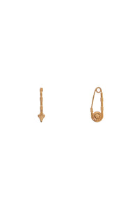 Versace safety pin earrings