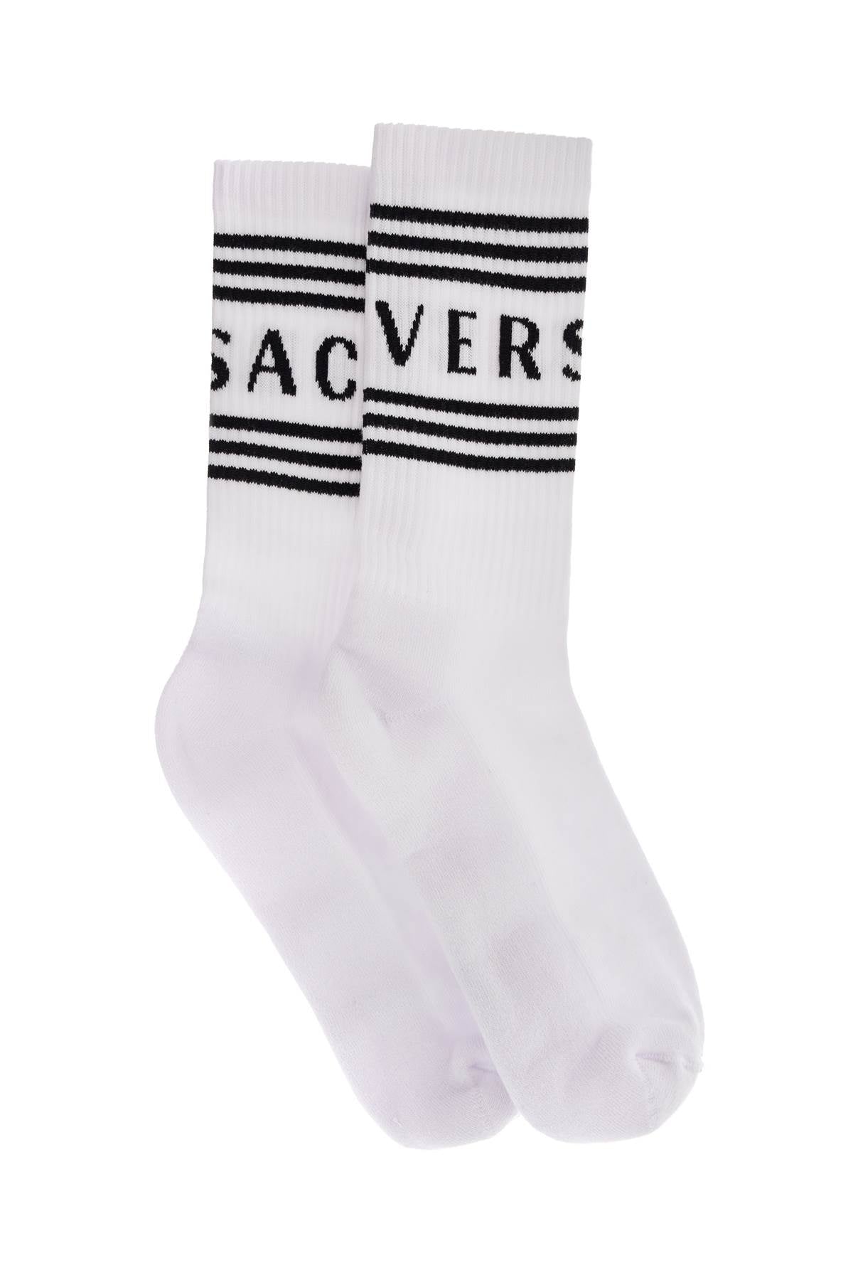 Versace athletic socks with logo