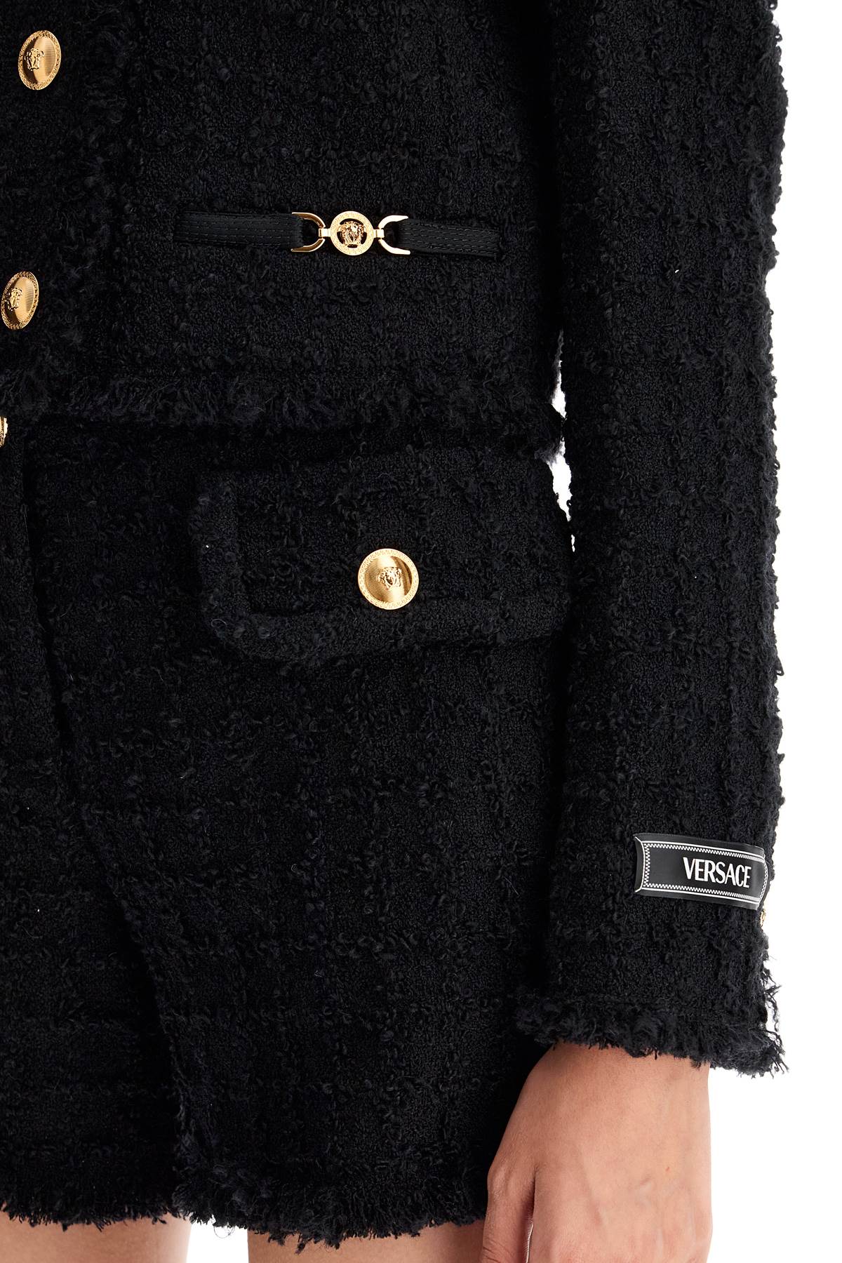 Versace short tweed heritage jacket