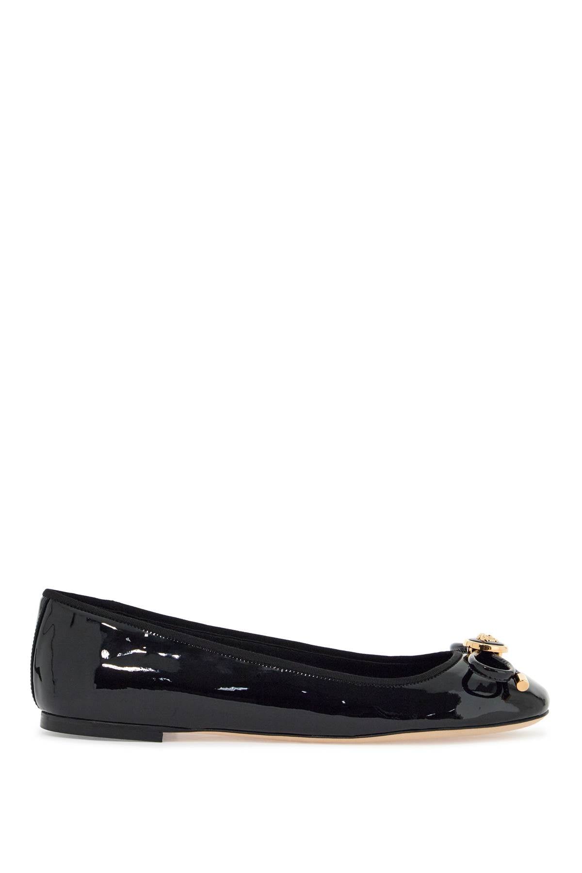 Versace opera bow ballet flats