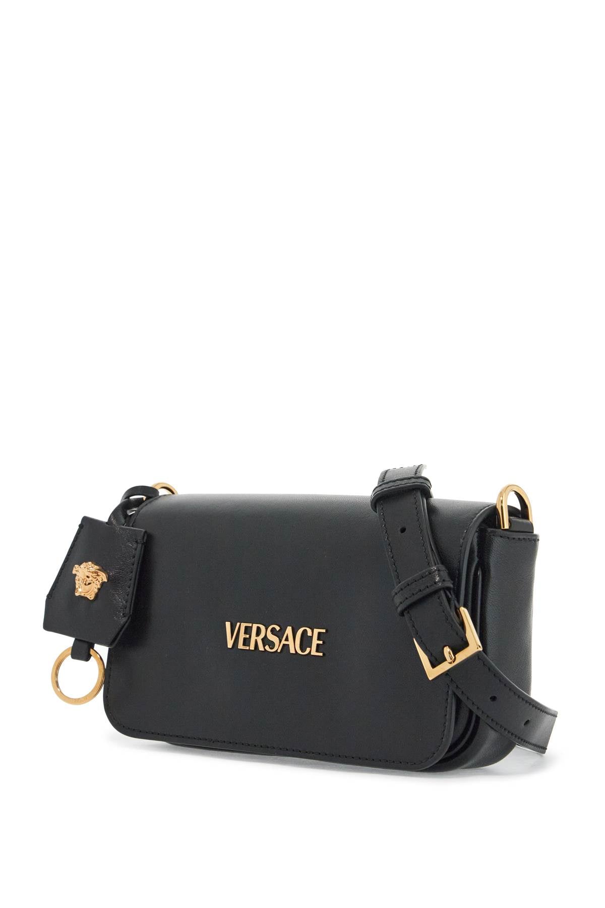 mini versace nappa leather tag hand