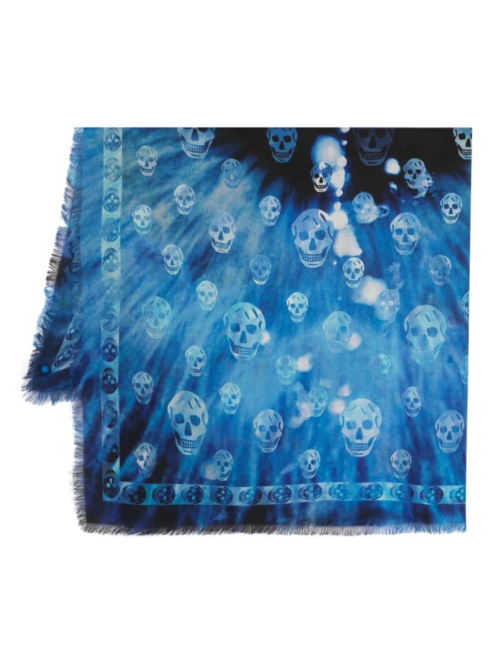 Alexander McQueen Scarfs Blue