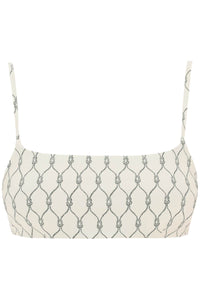 Tory Burch printed bikini top for