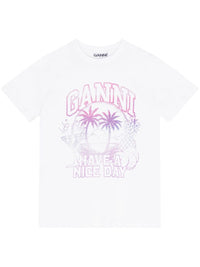 GANNI T-shirts and Polos White