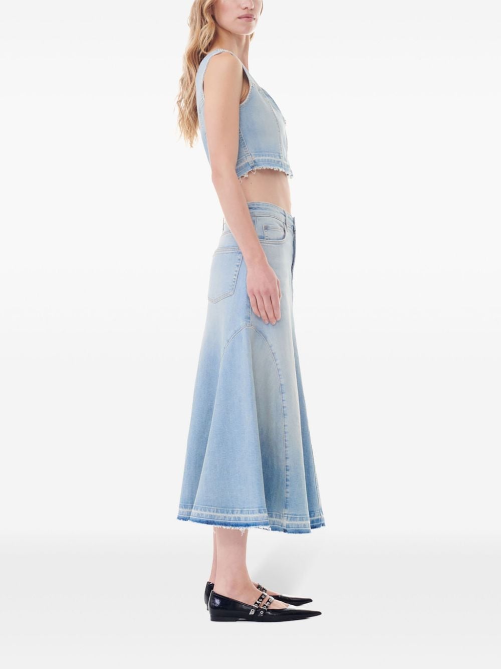 GANNI Skirts Clear Blue