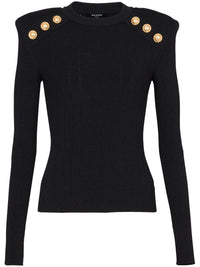 Balmain Sweaters Black