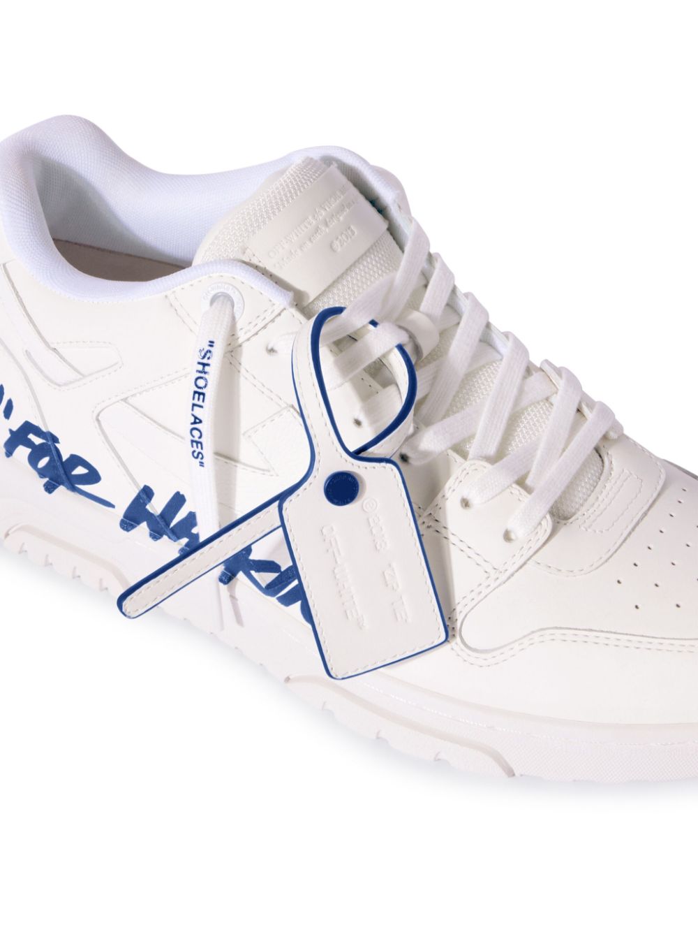 Off White Sneakers Clear Blue