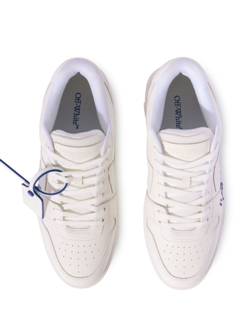 Off White Sneakers Clear Blue