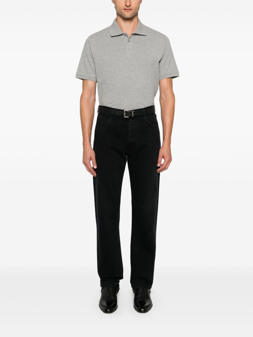 Saint Laurent  T-shirts and Polos Grey