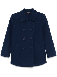 Emporio Armani Coats Blue