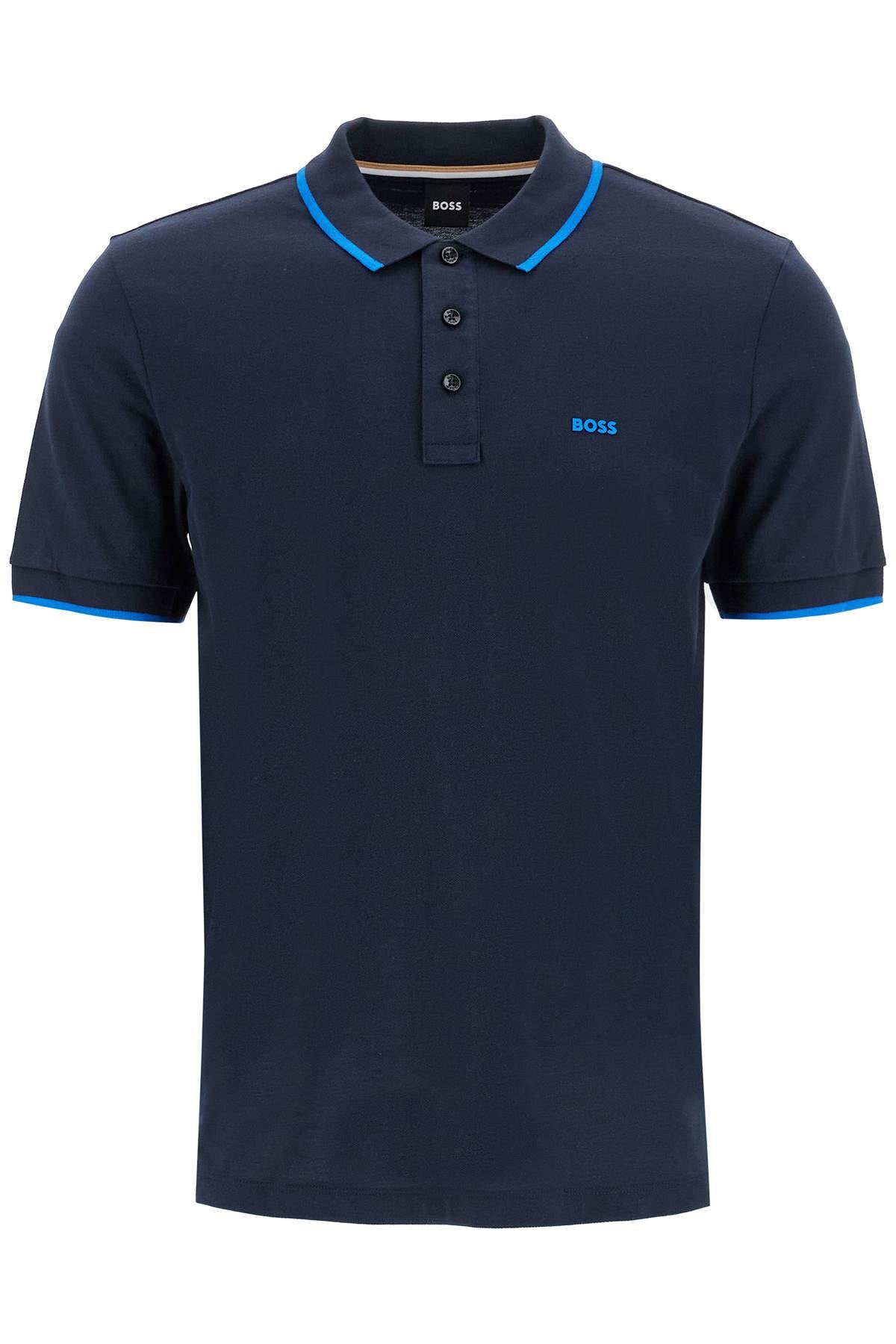 Boss "contrast trim parlay polo shirt