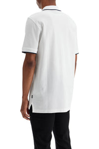 Boss parlay polo shirt with contrast trims