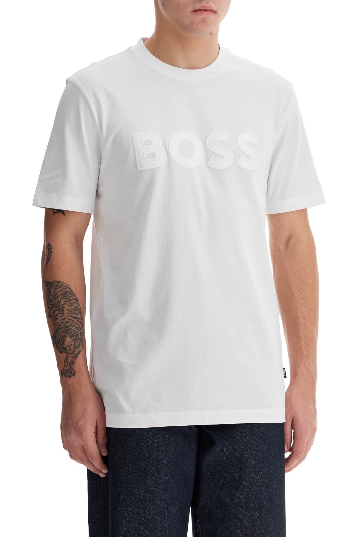 Boss t-shirt with patch logo design