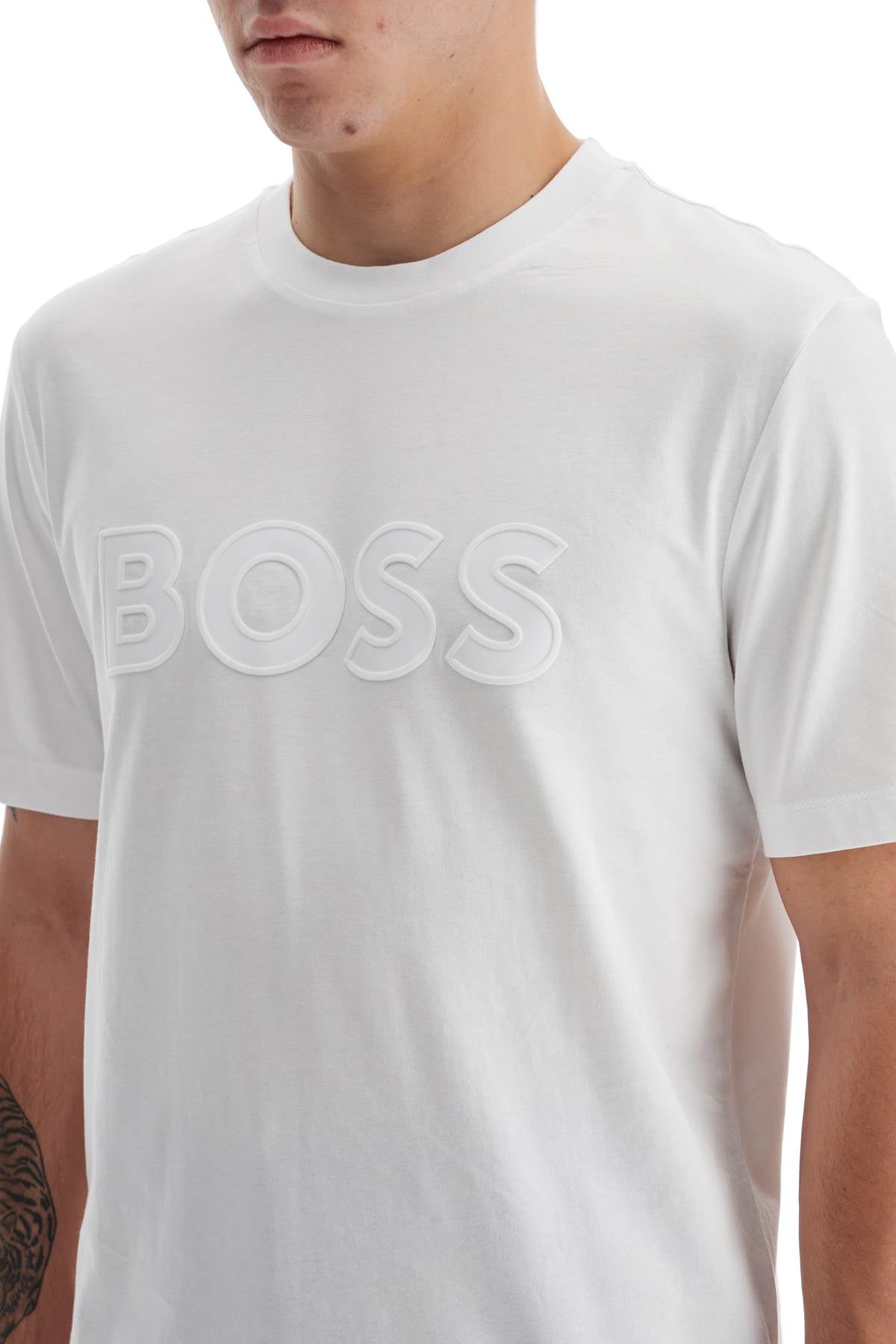 Boss t-shirt with patch logo design