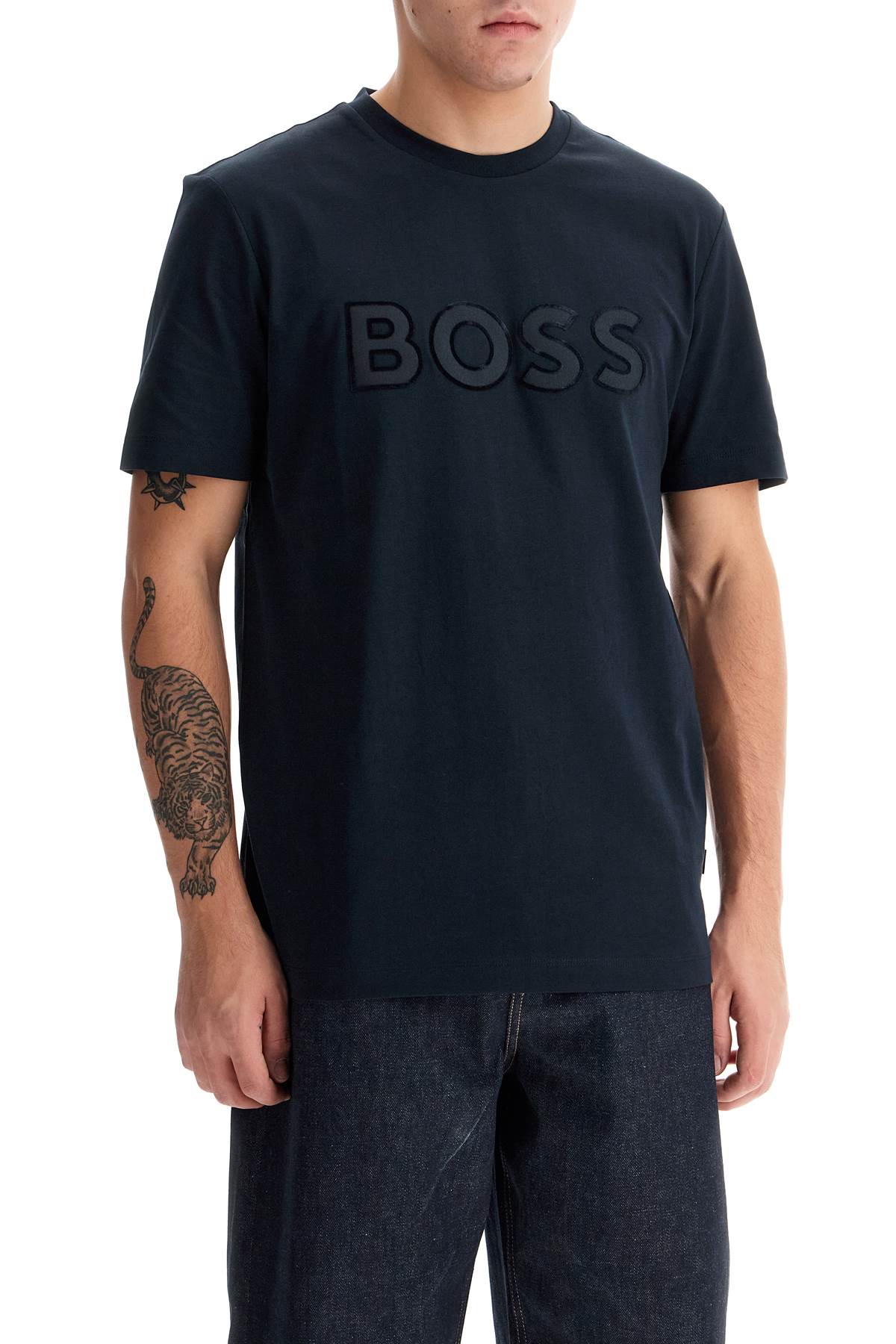 Boss t-shirt with patch logo design