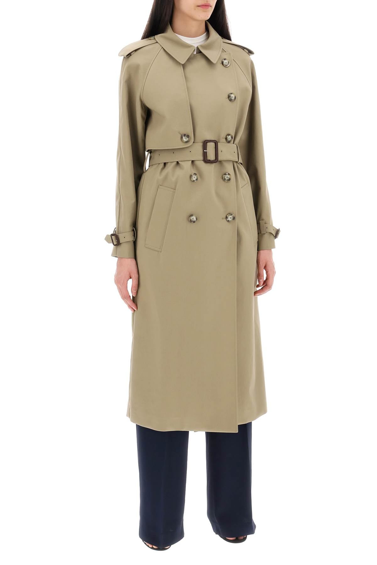 Stella McCartney sustainable cotton double-breasted trench