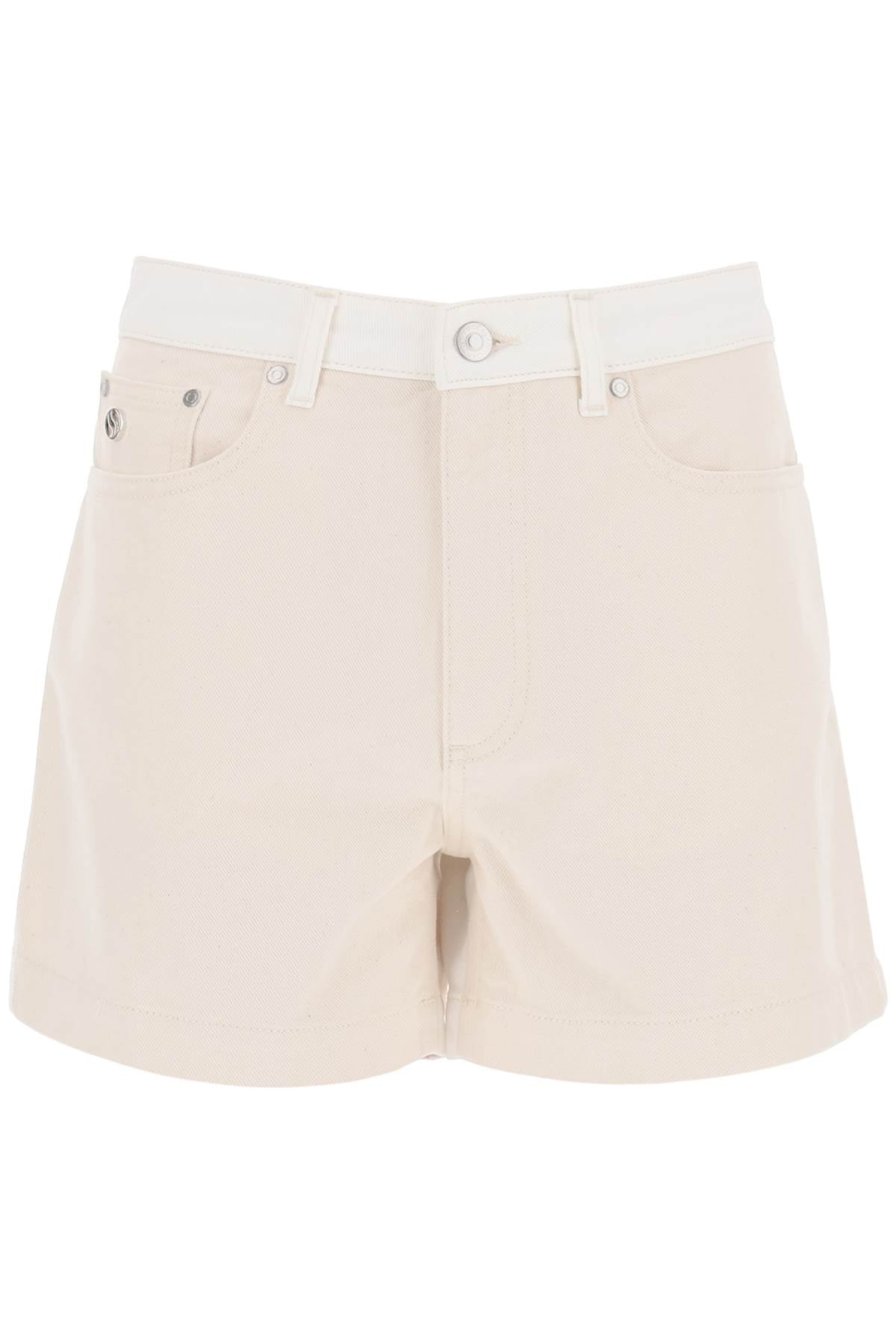 Stella McCartney banana denim shorts