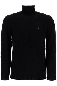 Polo Ralph Lauren cable-knit wool and cashmere turt