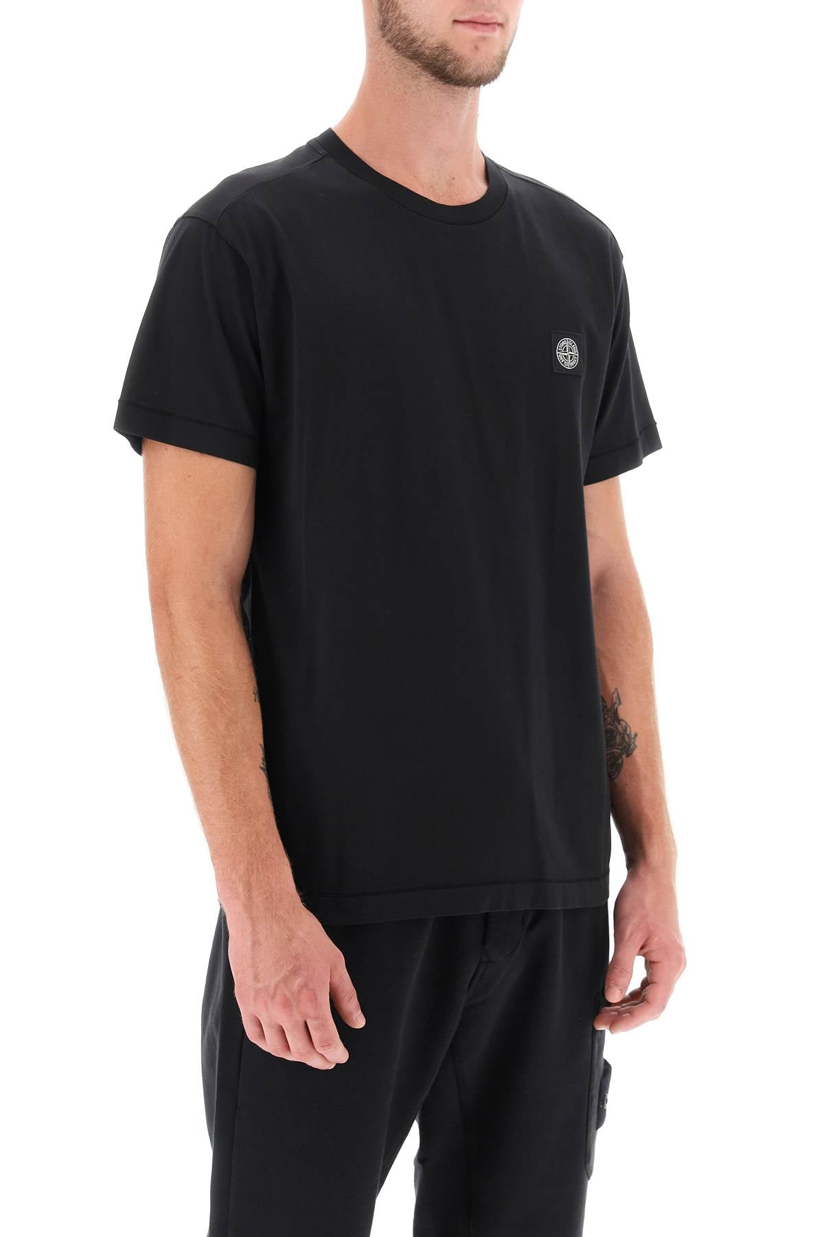 Stone Island logo patch t-shirt