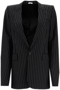 Alexander Mcqueen "striped jacket with voluminous