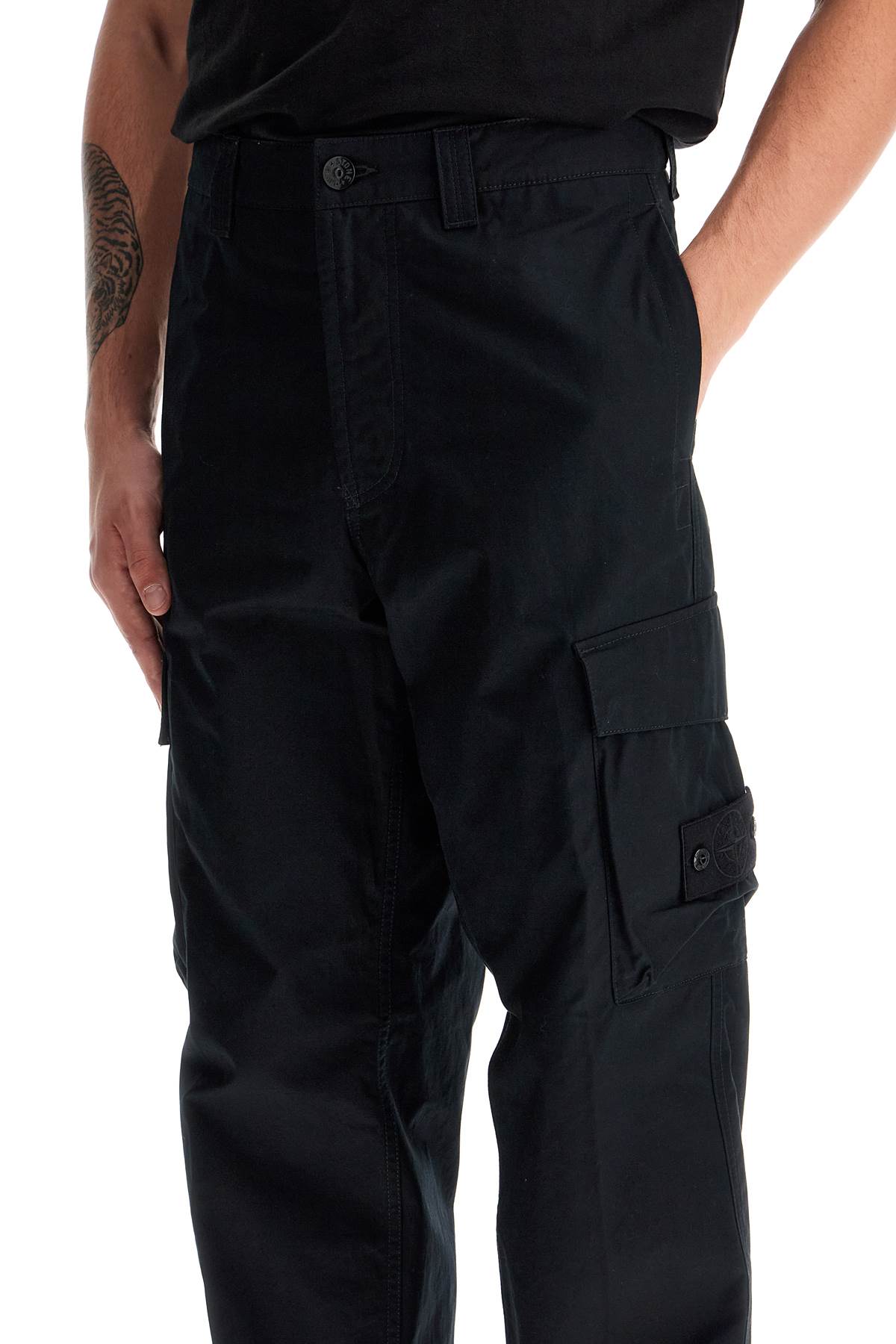 Stone Island "cotton ghost cargo pants for men