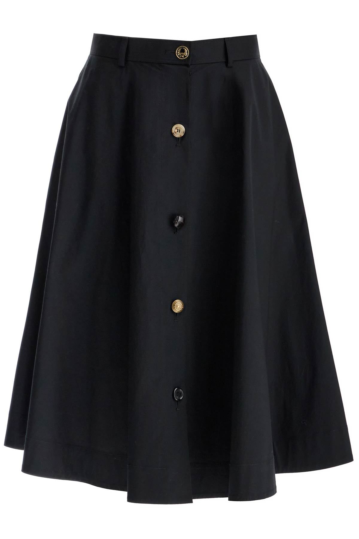 Moschino "poplin skirt with buttons"