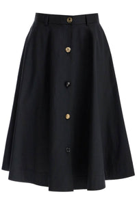 Moschino "poplin skirt with buttons"