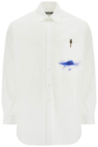 Moschino printed pocket shirt with button