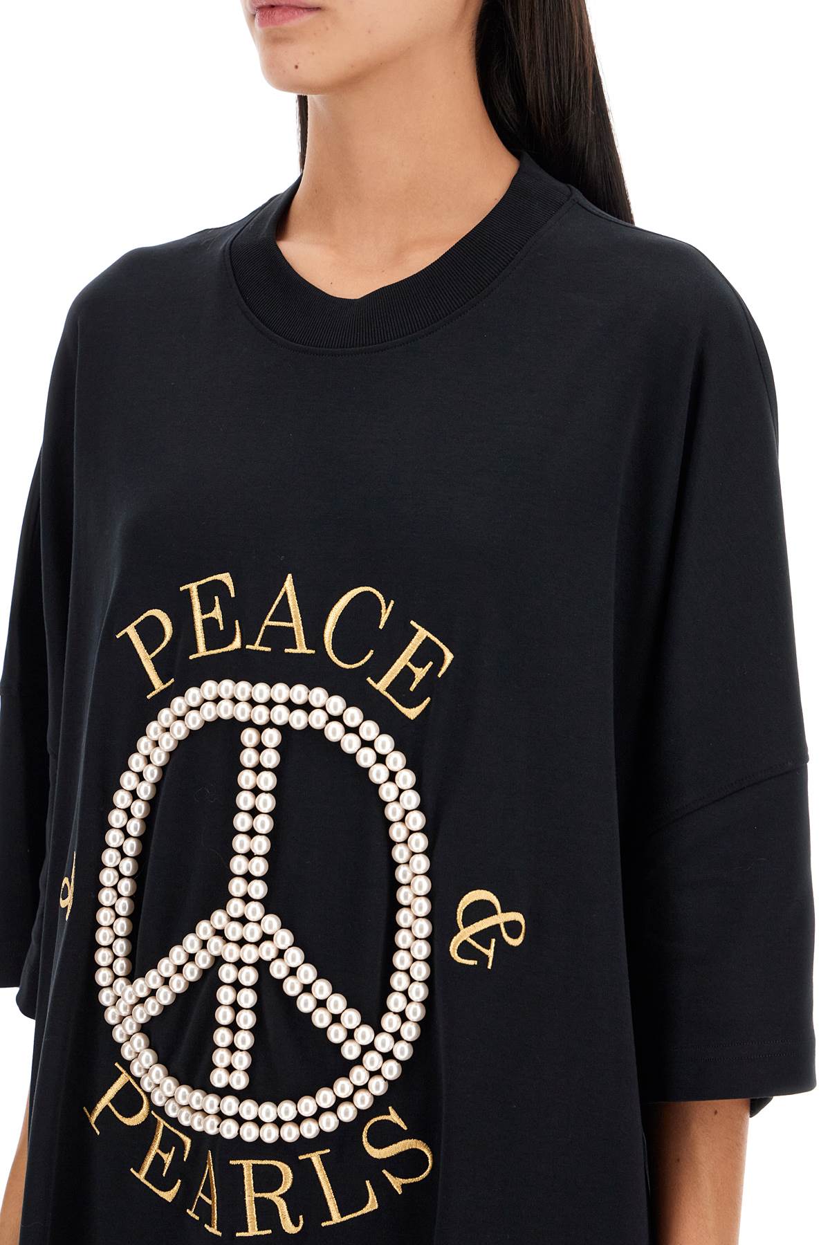 Moschino "peace & pearls t-shirt