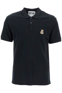 Moschino polo shirt with teddy bear application