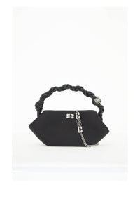 Ganni mini bou satin handbag