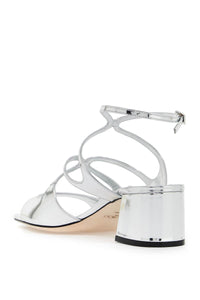 Jimmy Choo "metallic leather azilia 45