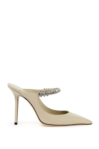 Jimmy Choo lizard-embossed leather bing mules