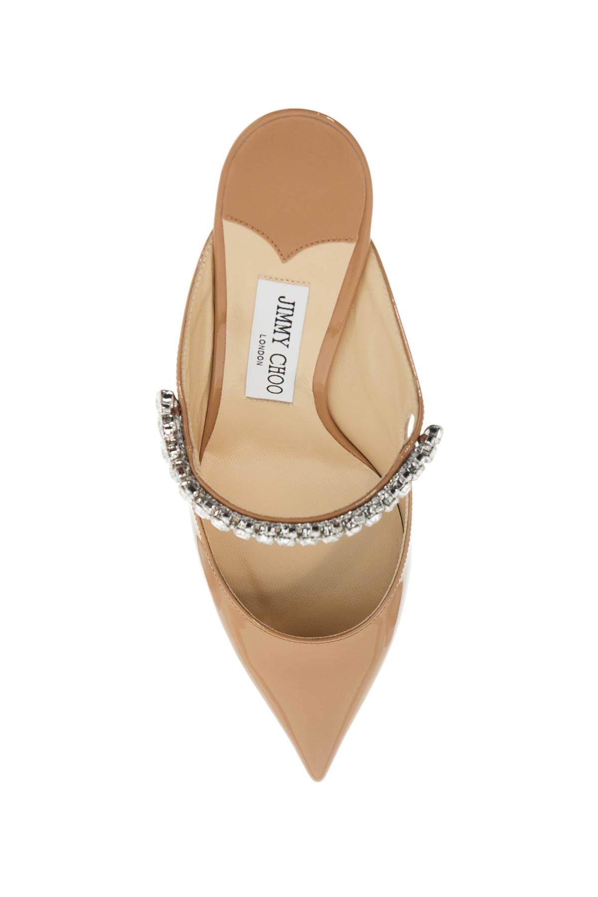 Jimmy Choo patent leater bing 65 mules