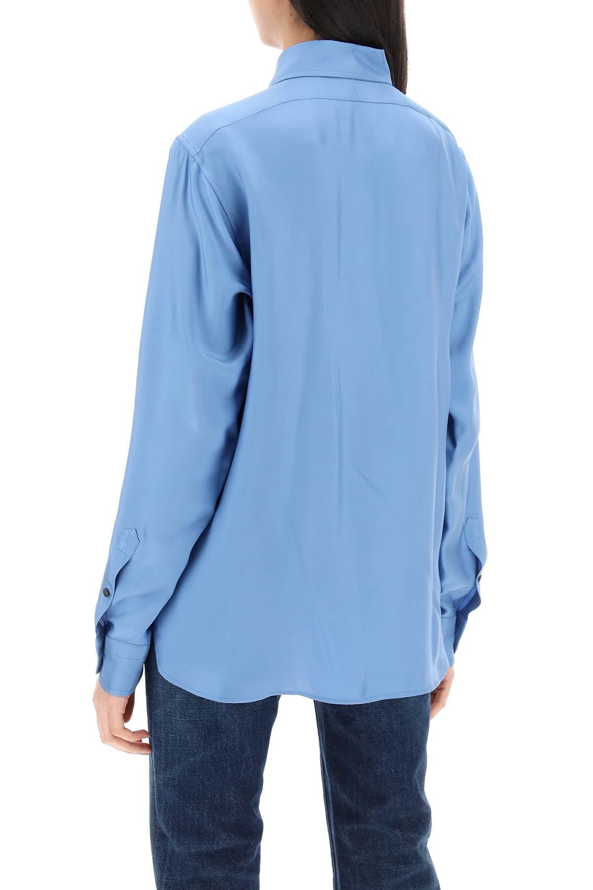 Tom Ford pleated bib shirt with