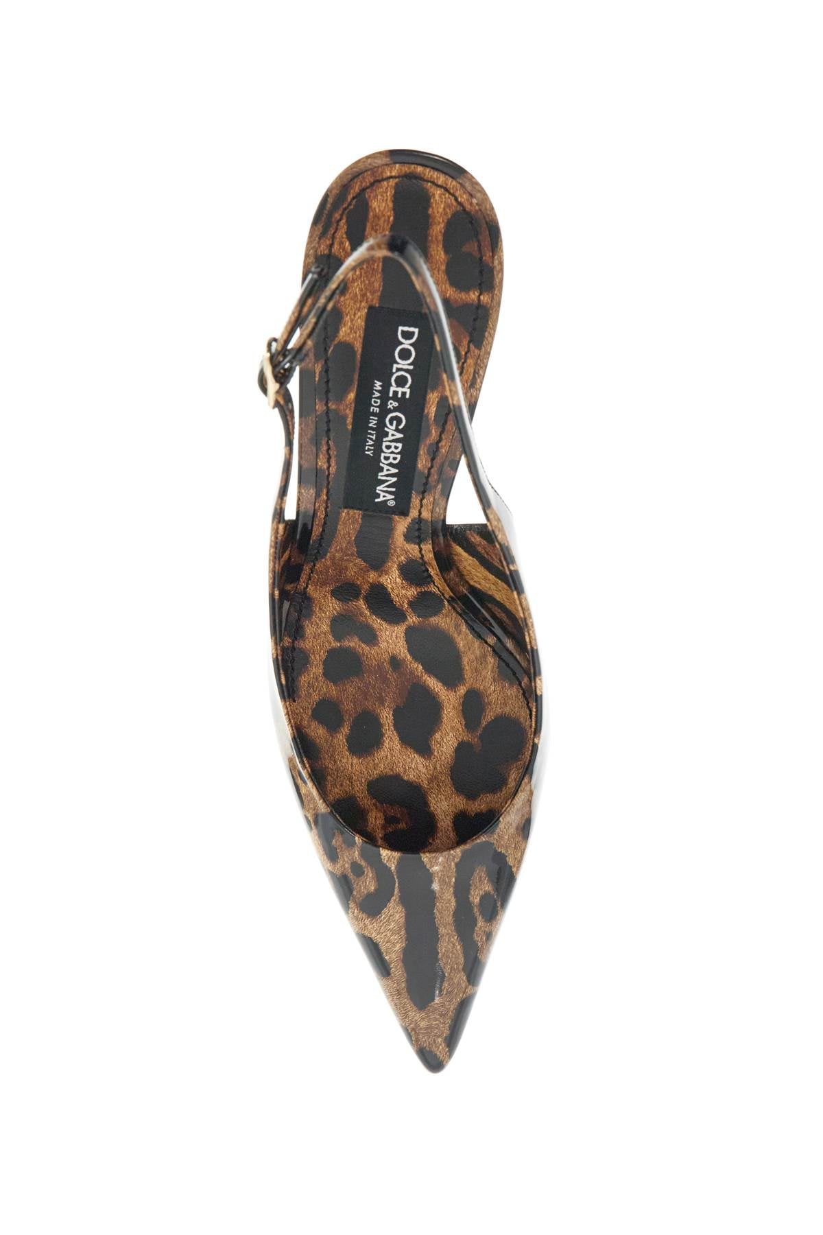 Dolce & Gabbana leopard print slingback