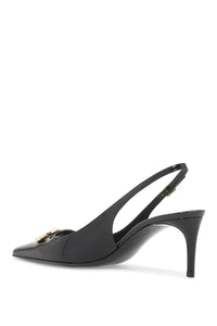 Dolce & Gabbana glossy leather slingback dé