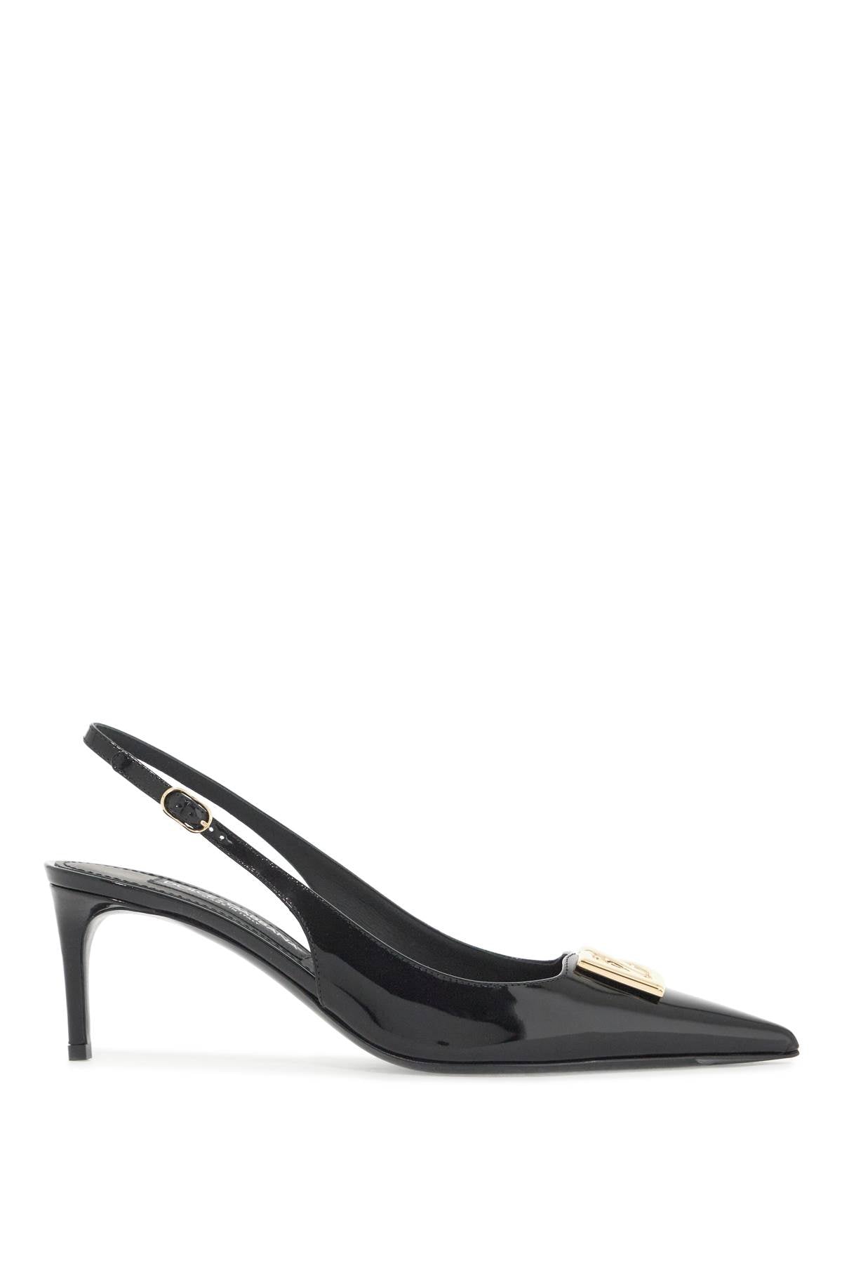 Dolce & Gabbana glossy leather slingback dé