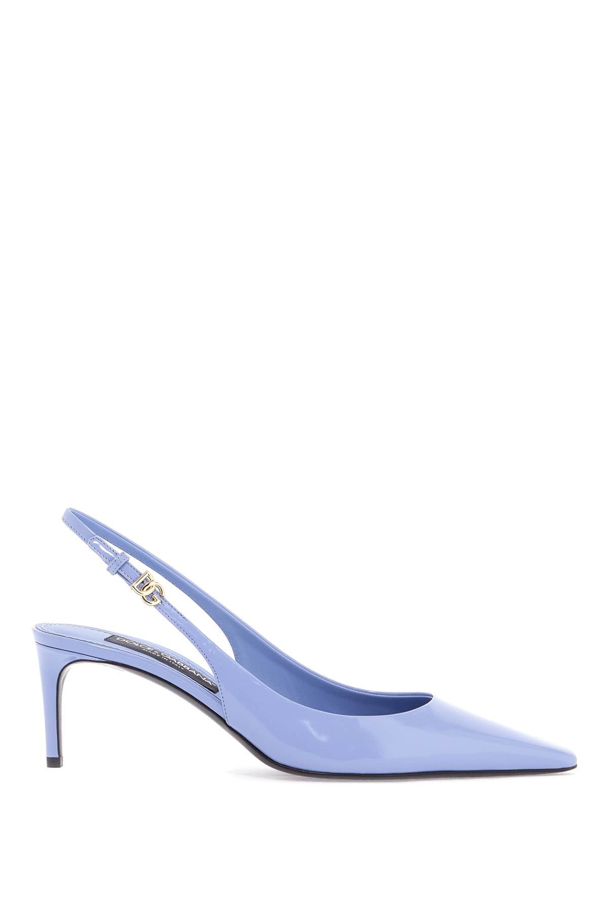 Dolce & Gabbana glossy leather slingback dé