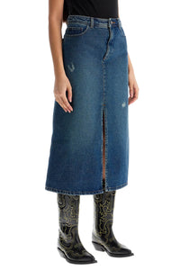 A.P.C. "georgia denim midi skirt in