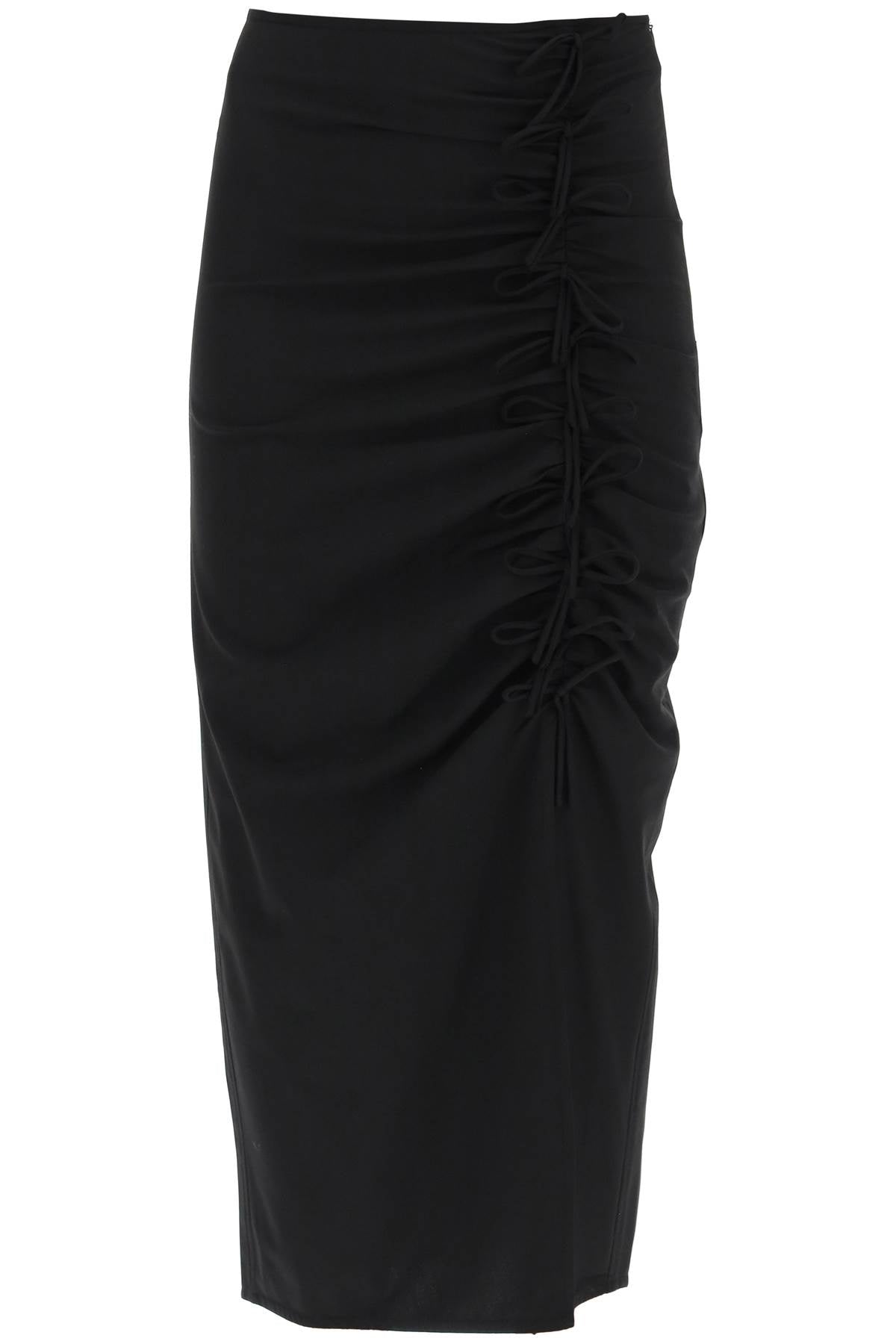 Ganni midi skirt with ornamental bows