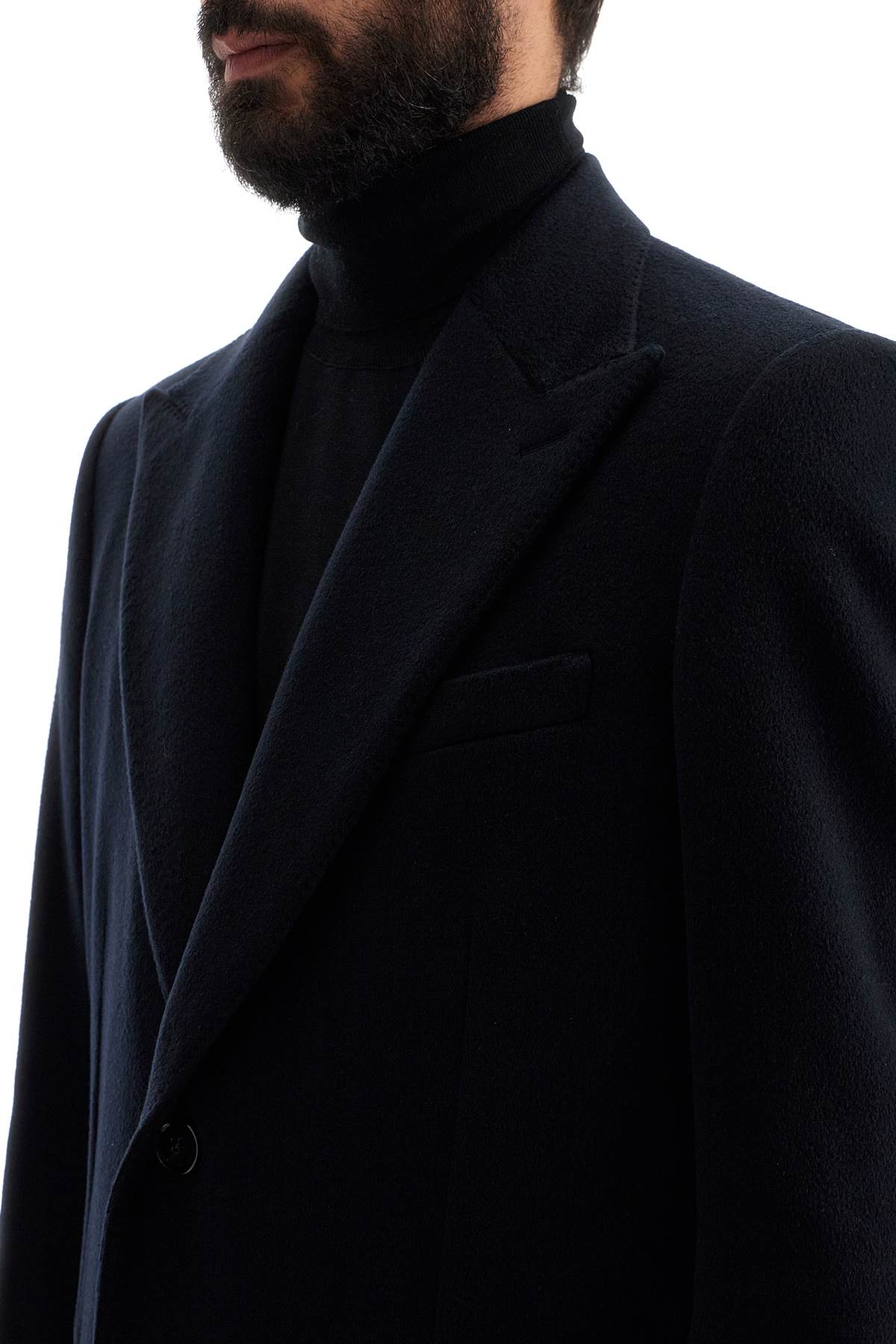 Dolce & Gabbana single-breasted cashmere coat