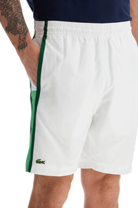 Lacoste sporty color block bermuda shorts