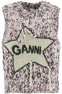 Ganni woolen vest with inl