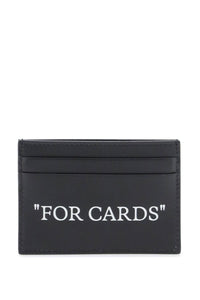 Off-White bookish card holder with lettering