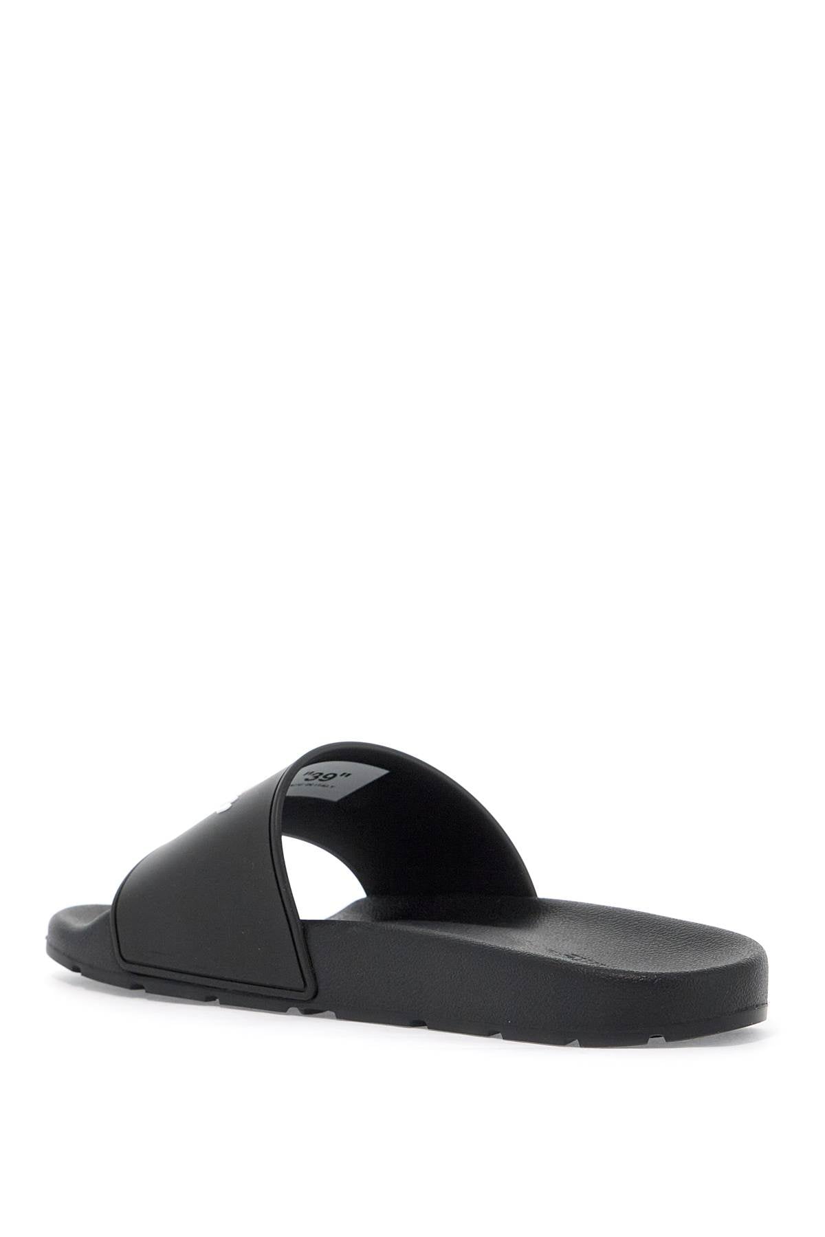 Off-White rubber slides for left and right