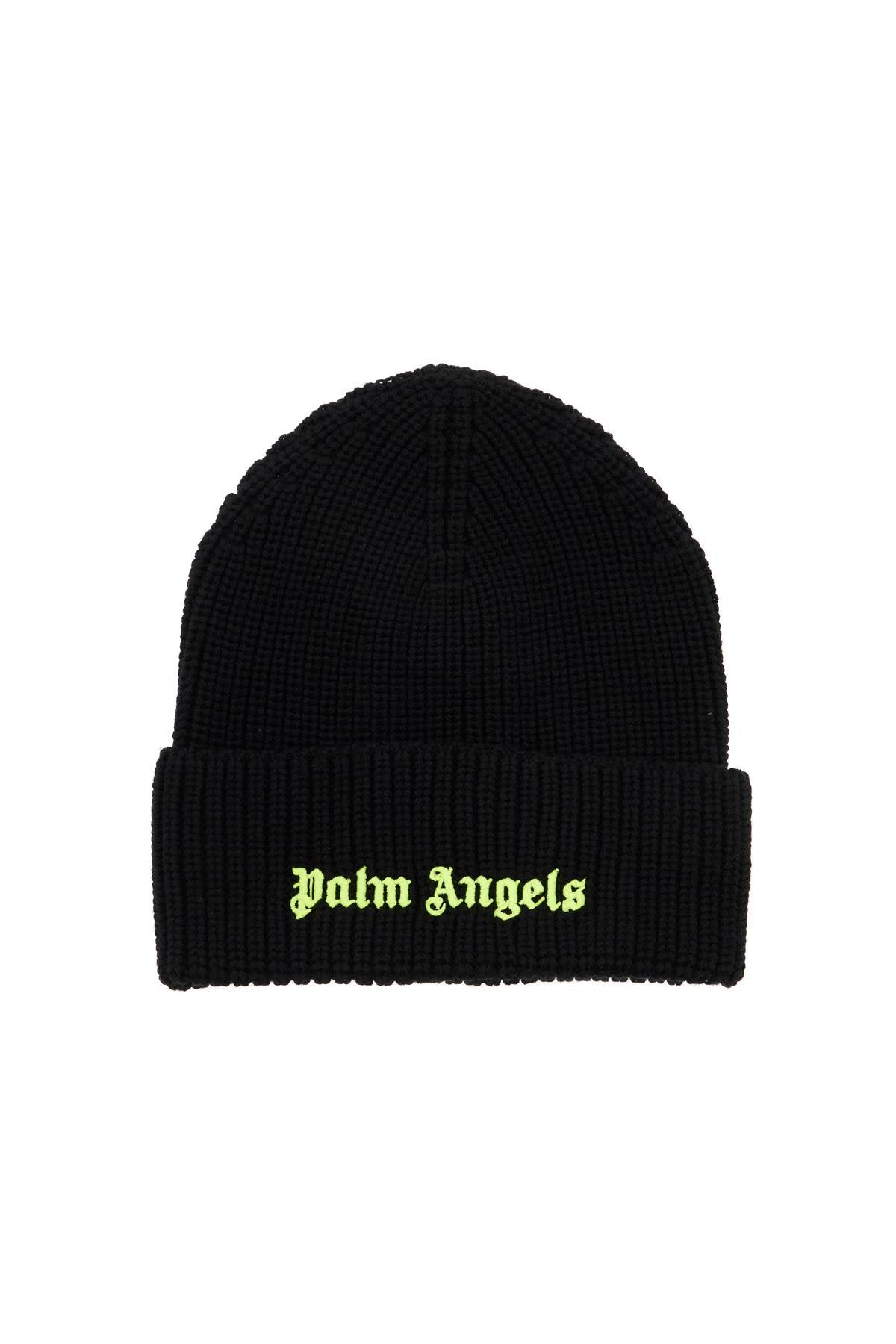 Palm Angels fluorescent logo beanie