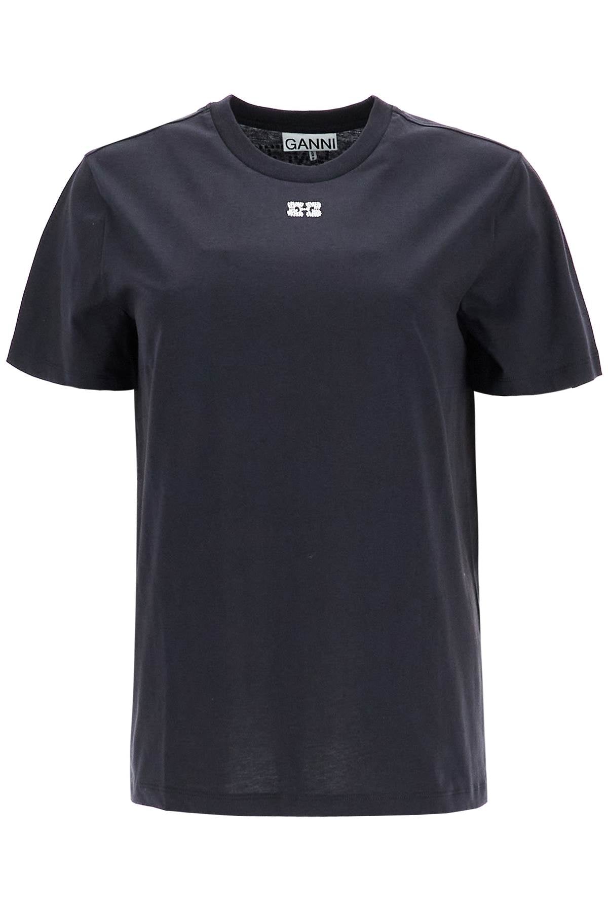 Ganni "round-neck t-shirt with rhin