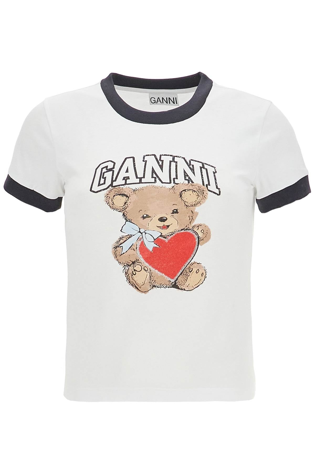 Ganni basic printed t-shirt with design