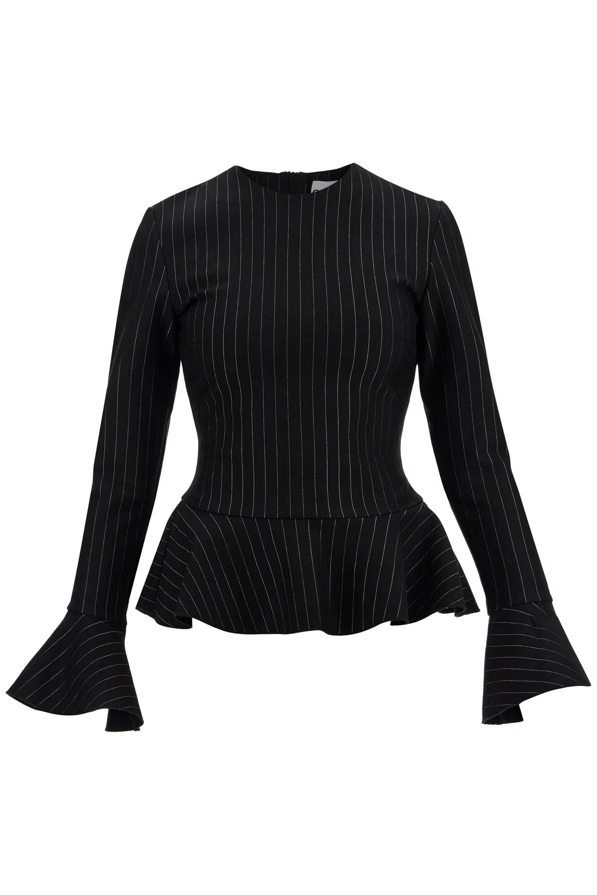 Ganni long-sleeved peplum